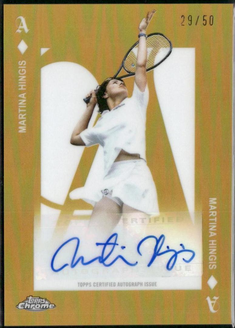 Martina Hingis [Gold Refractor] #AA-MH