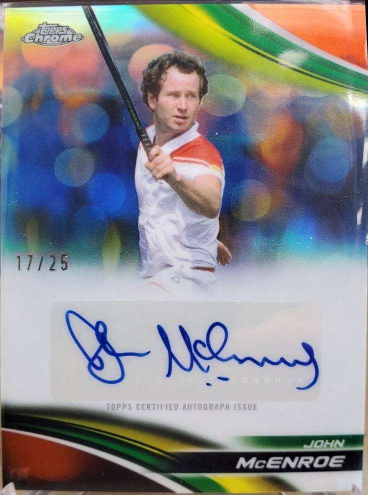 John McEnroe [Orange Refractor] #CA-JME