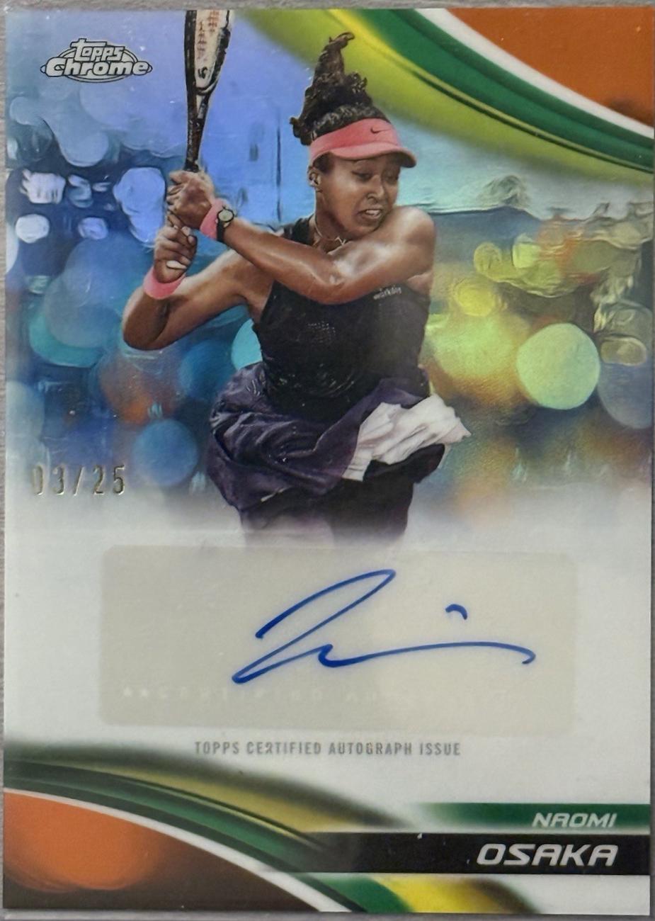 Naomi Osaka [Orange Refractor] #CA-NOA