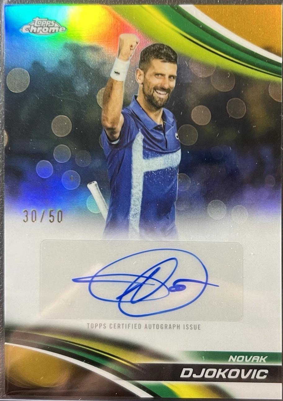 Novak Djokovic [Gold Refractor] #CA-NDC
