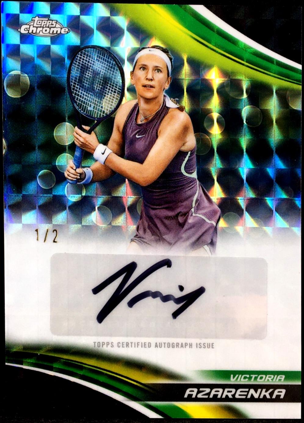 Victoria Azarenka [Black Geometric Refractor] #CA-VAA