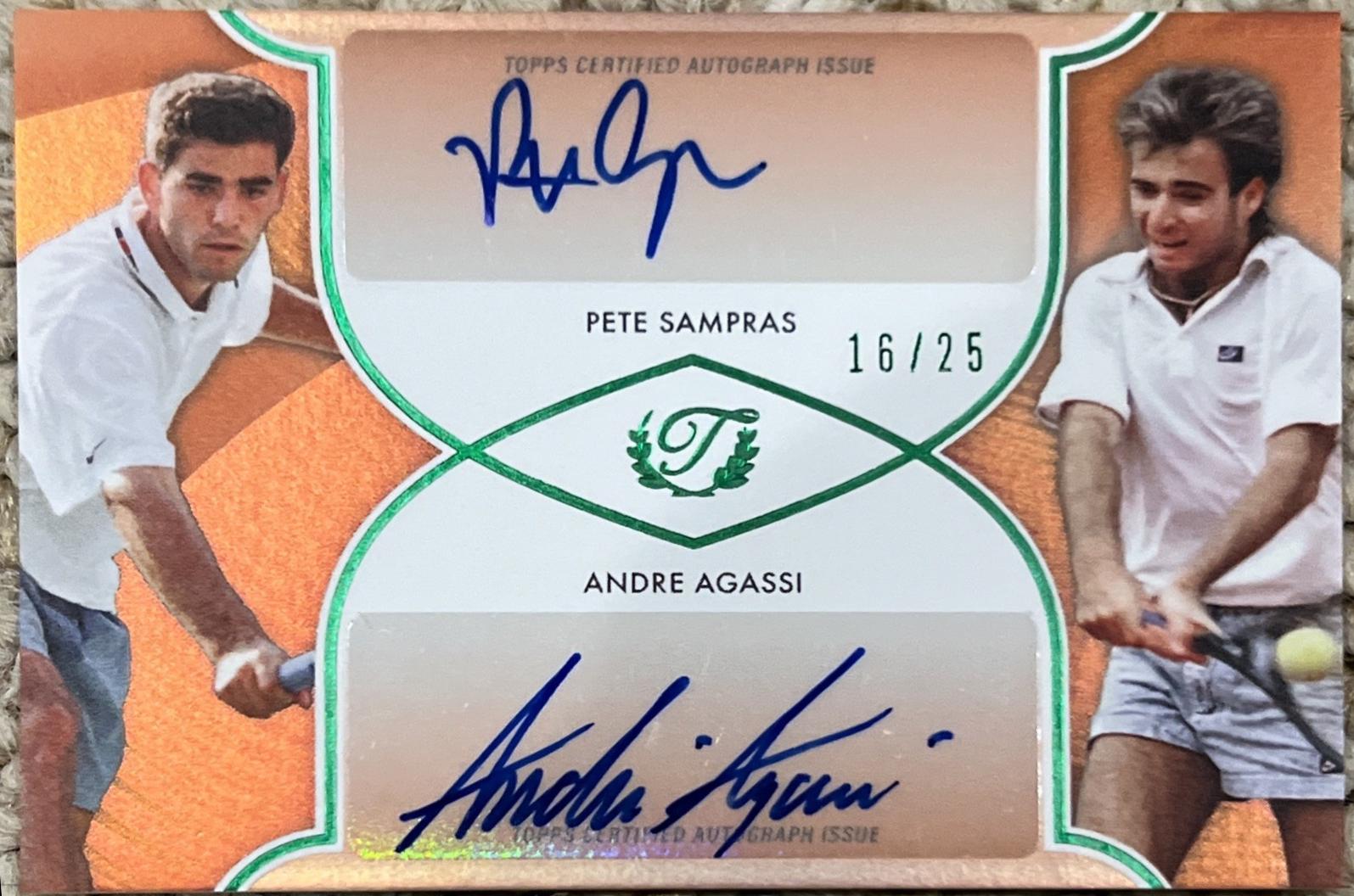 Pete Sampras / Andre Agassi [Orange Foil] #DA-4