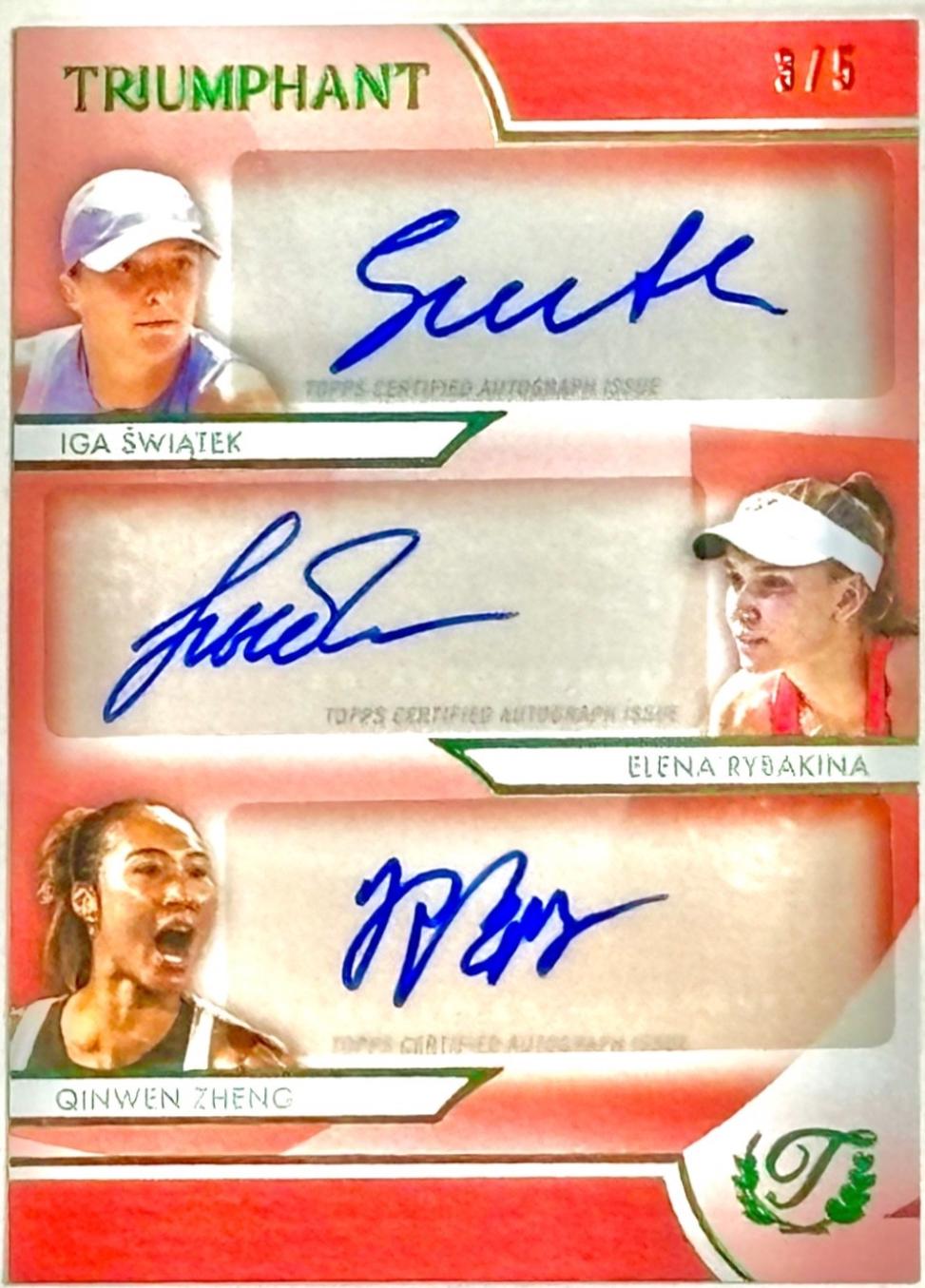 Iga Swiatek / Elena Rybakina / Qinwen Zheng #TA-4