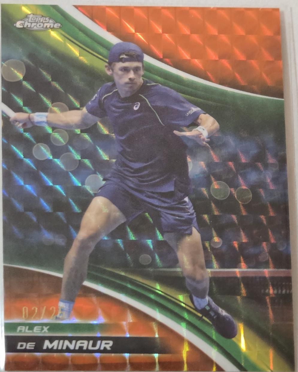 Alex de Minaur [Orange Geometric Refractor] #12
