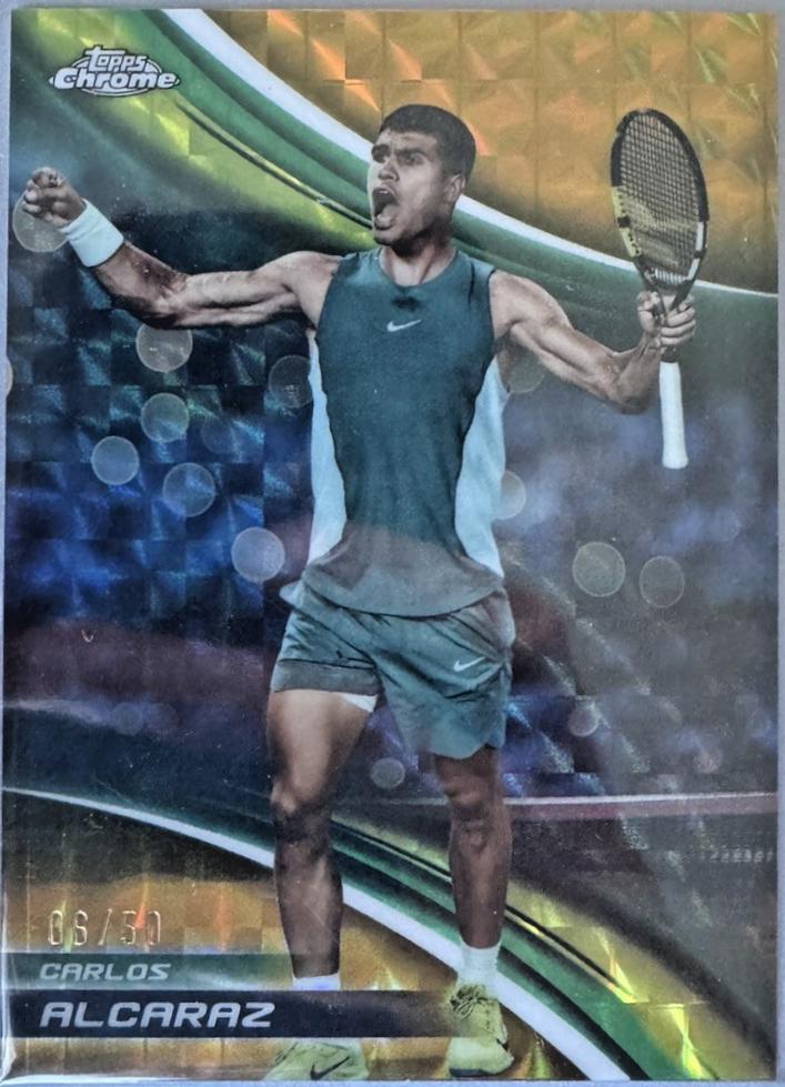 Carlos Alcaraz [Gold Geometric Refractor] #1