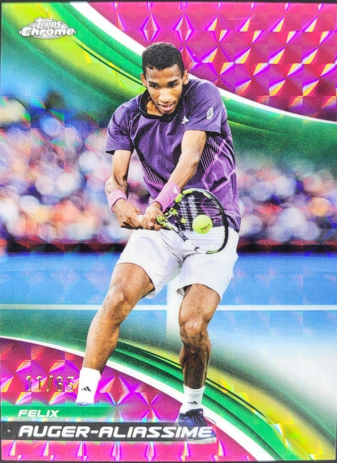Felix Auger-Aliassime [Pink Geometric Refractor] #30