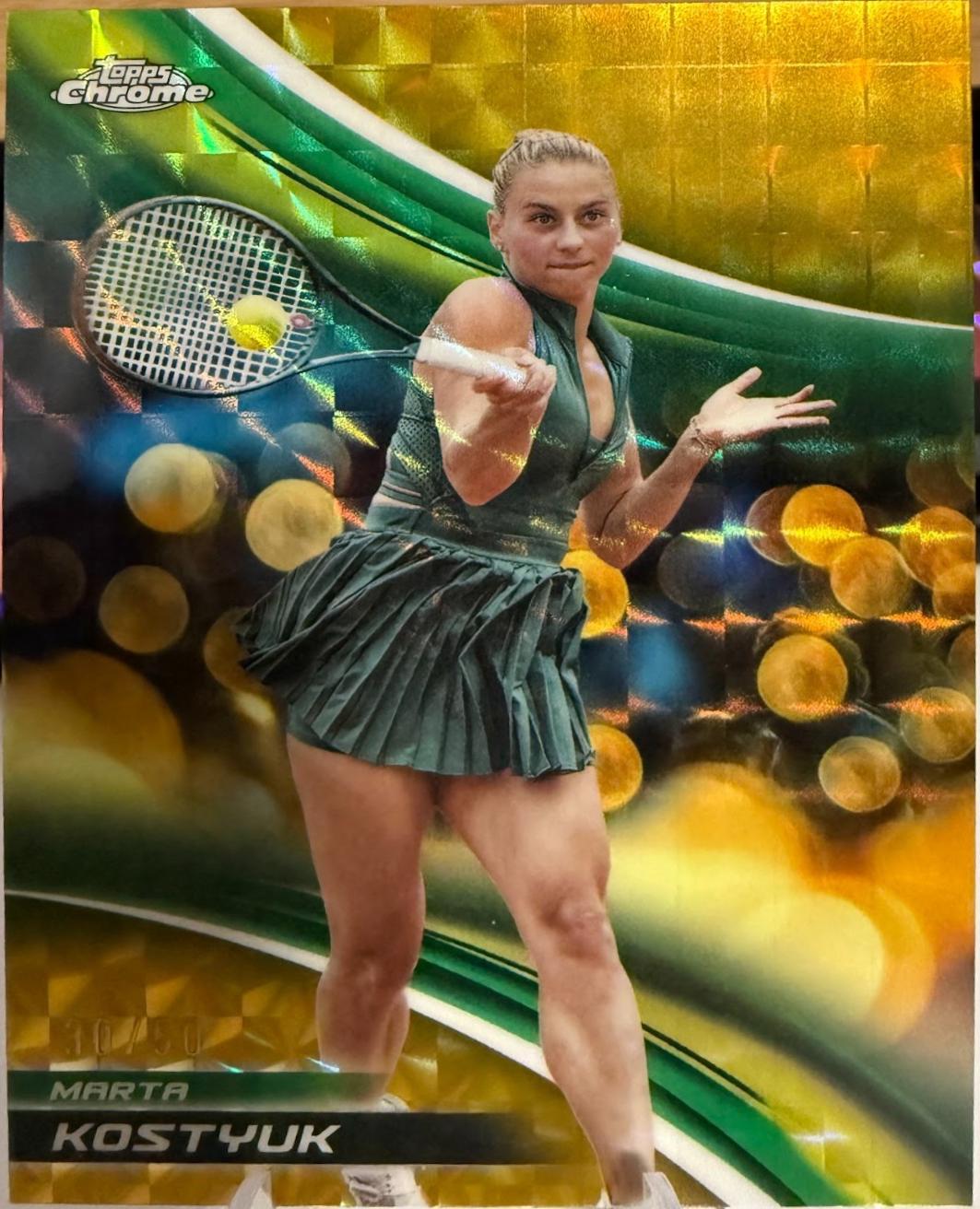 Marta Kostyuk [Gold Geometric Refractor] #29