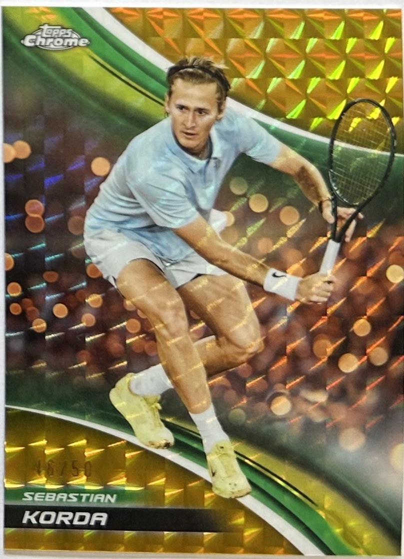 Sebastian Korda [Gold Geometric Refractor] #35