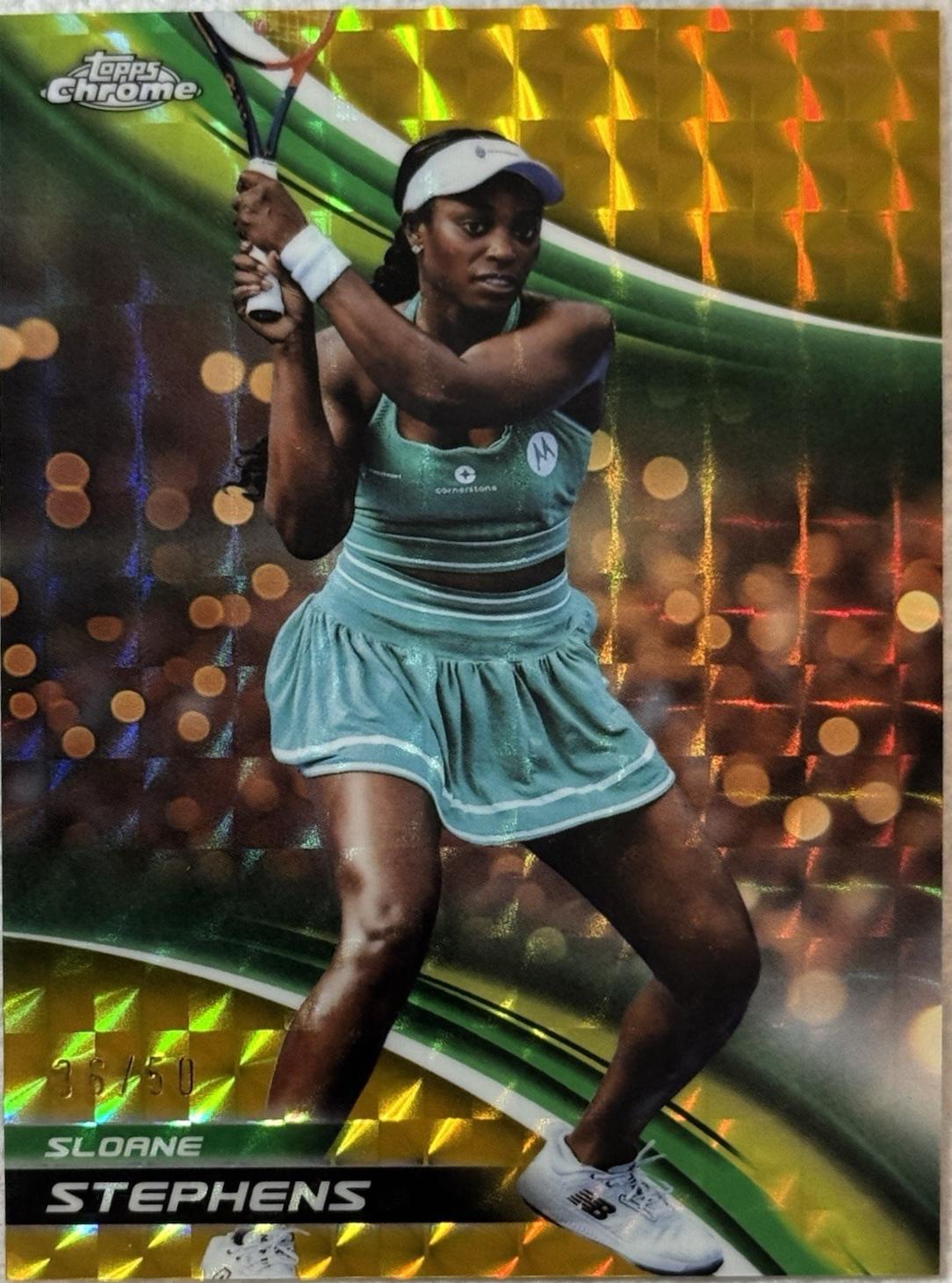 Sloane Stephens [Gold Geometric Refractor] #102