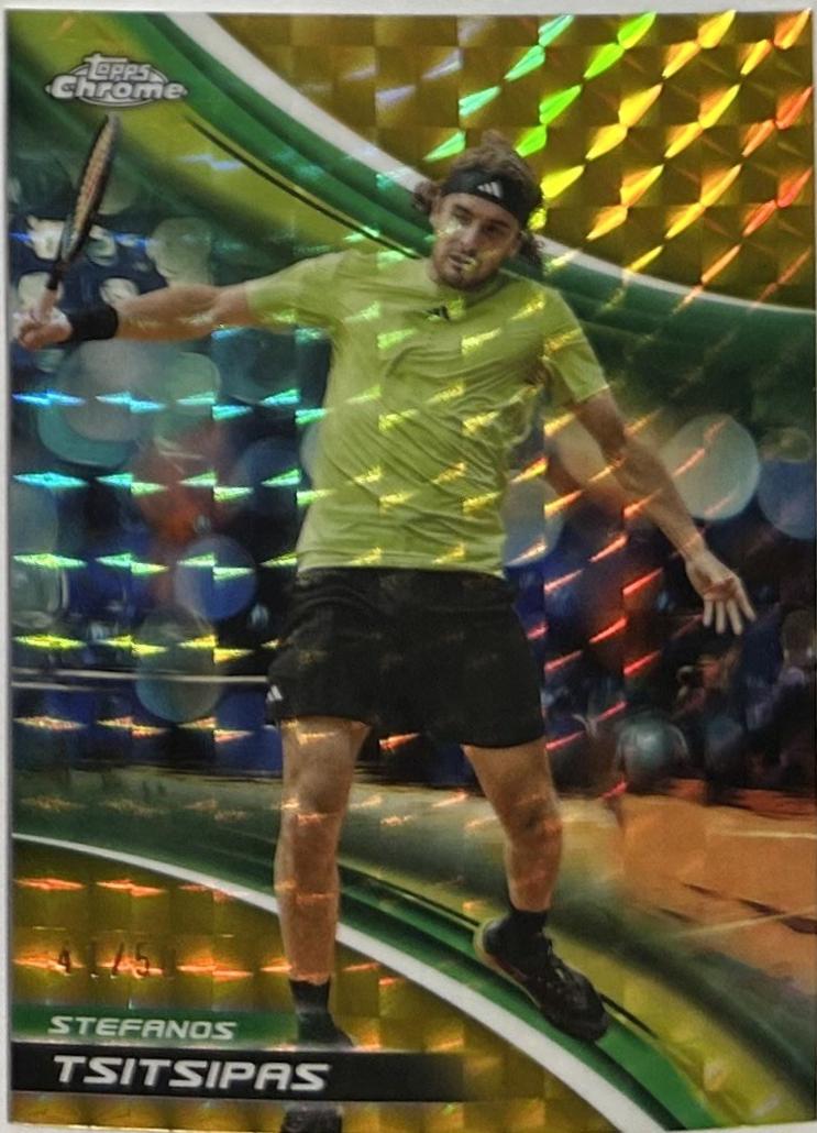 Stefanos Tsitsipas [Gold Geometric Refractor] #14
