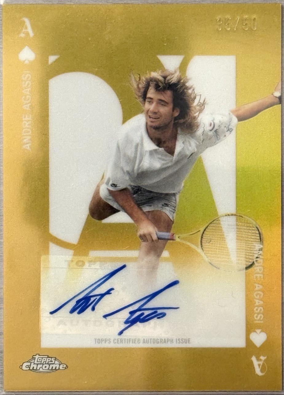 Andre Agassi [Gold Refractor] #AA-AA