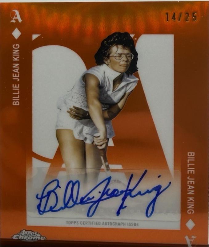 Billie Jean King [Orange Refractor] #AA-BK