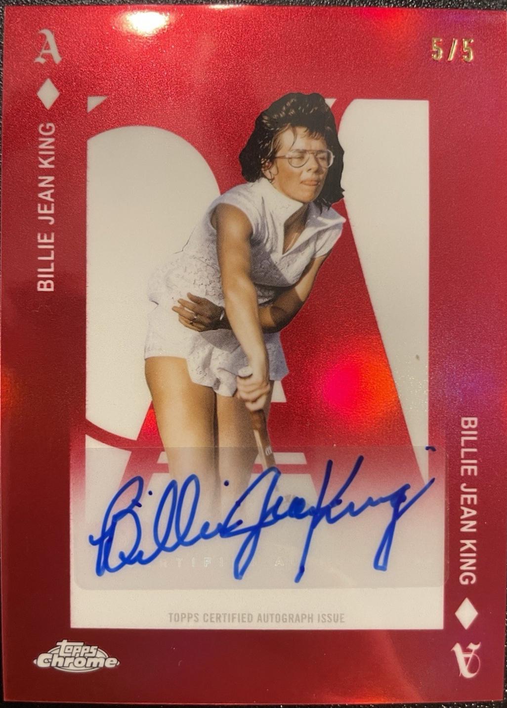 Billie Jean King [Red Refractor] #AA-BK