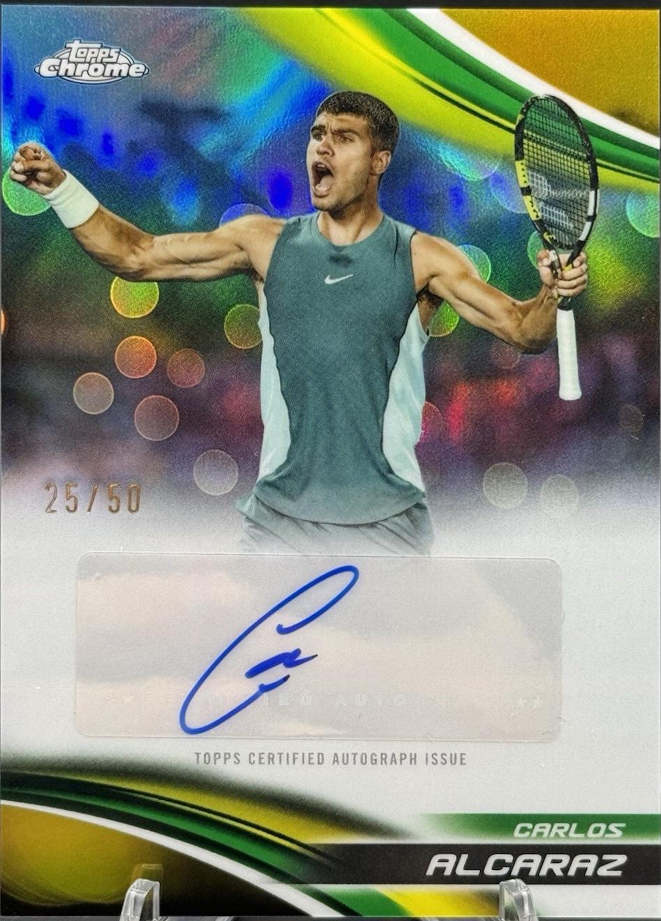 Carlos Alcaraz [Gold Refractor] #CA-CAZ