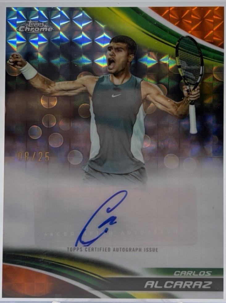 Carlos Alcaraz [Orange Geometric Refractor] #CA-CAZ
