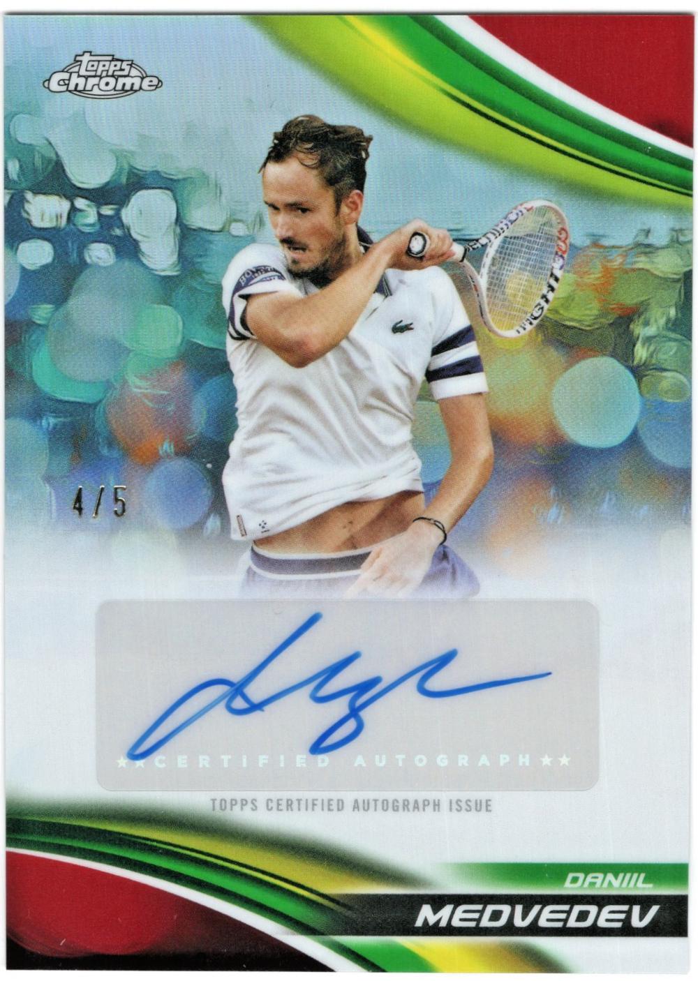 Daniil Medvedev [Red Refractor] #CA-DMV