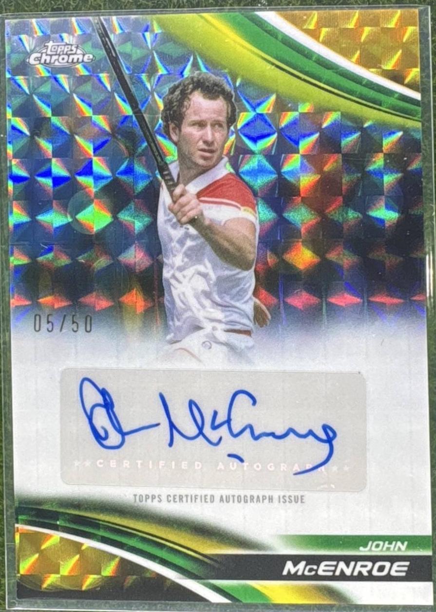 John McEnroe [Gold Geometric Refractor] #CA-JME
