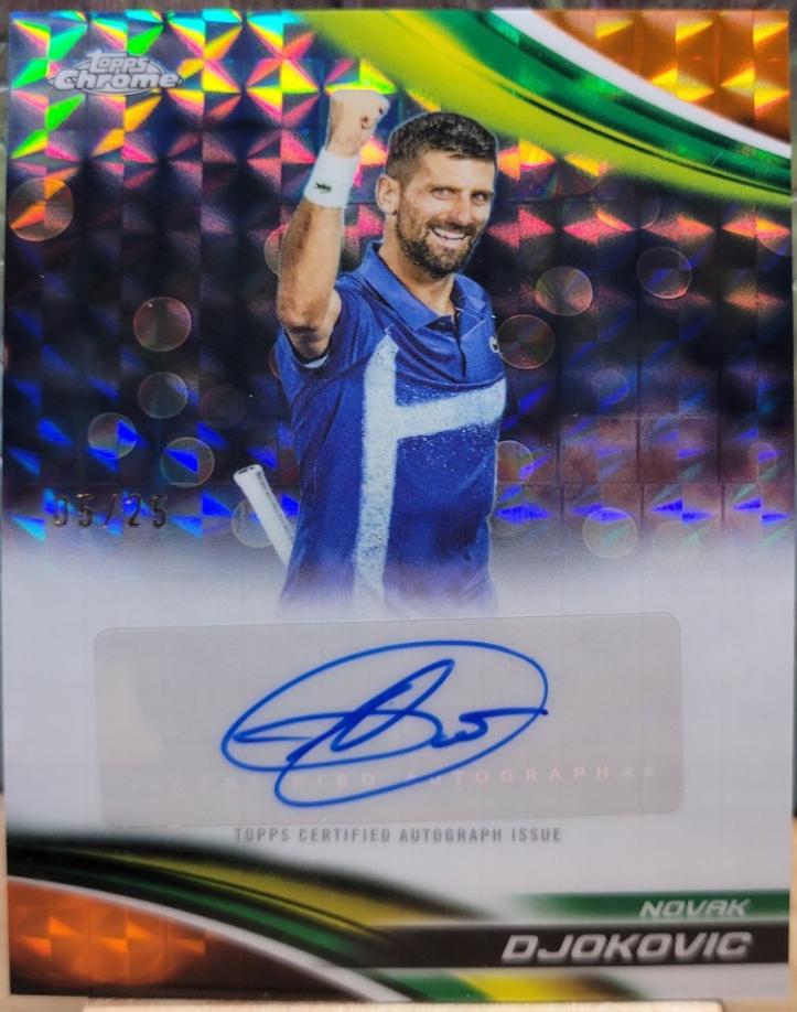 Novak Djokovic [Orange Geometric Refractor] #CA-NDC