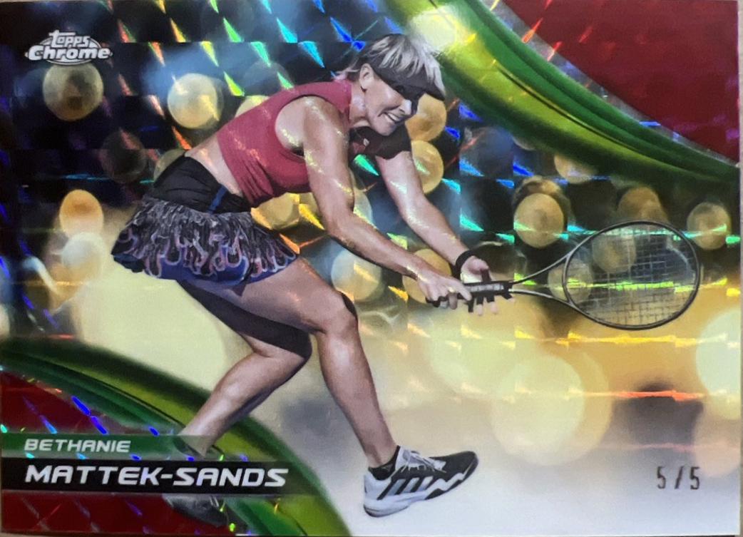 Bethanie Mattek-Sands [Red Geometric Refractor] #251