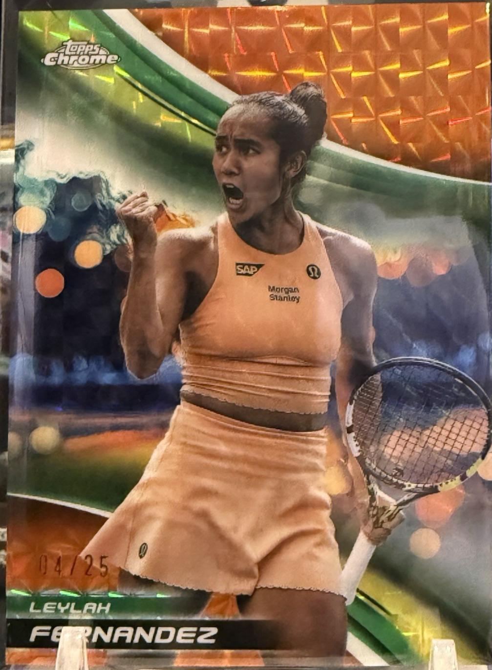 Leylah Fernandez [Orange Geometric Refractor] #53