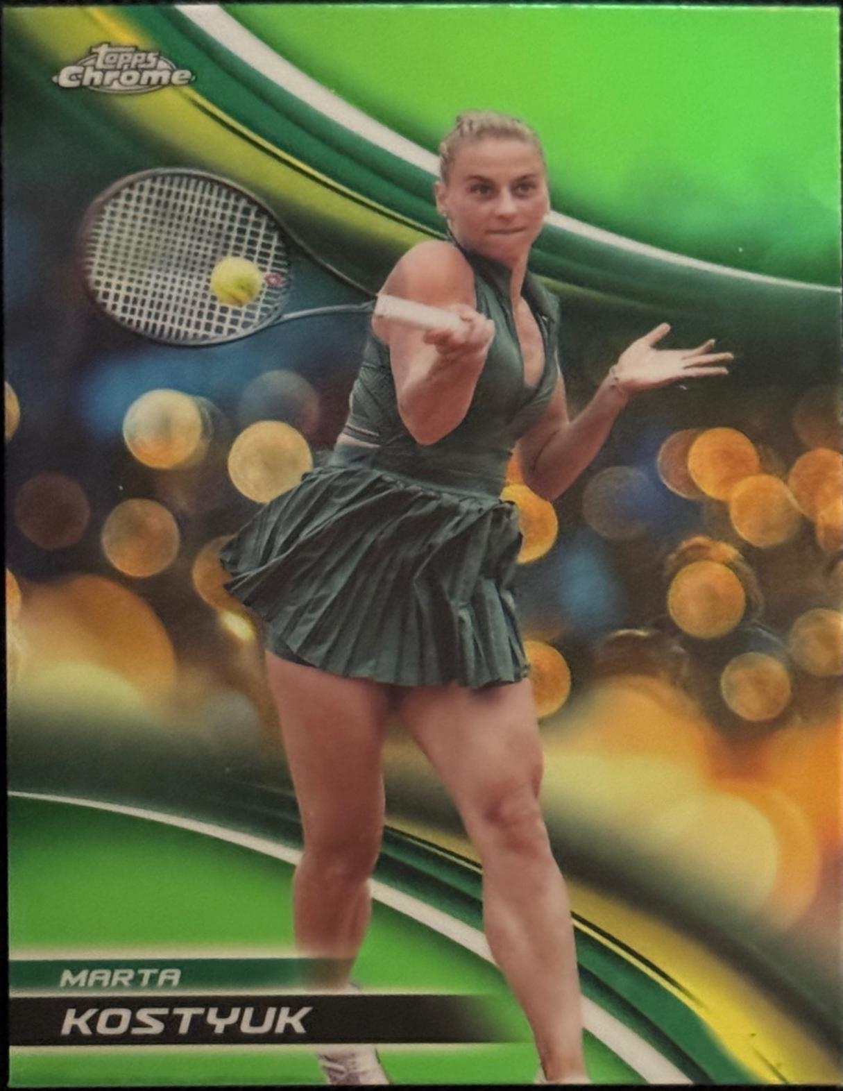 Marta Kostyuk [Lime Green Refractor] #29
