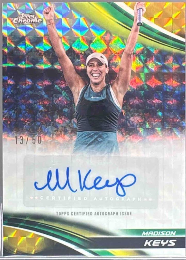 Madison Keys [Gold Geometric Refractor] #CA-MKS