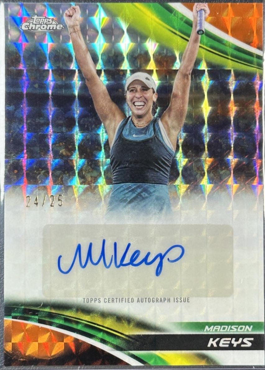 Madison Keys [Orange Geometric Refractor] #CA-MKS
