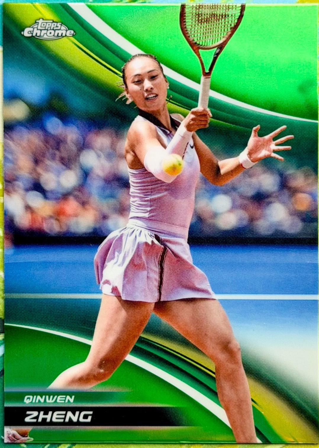 Qinwen Zheng [Lime Green Refractor] #8