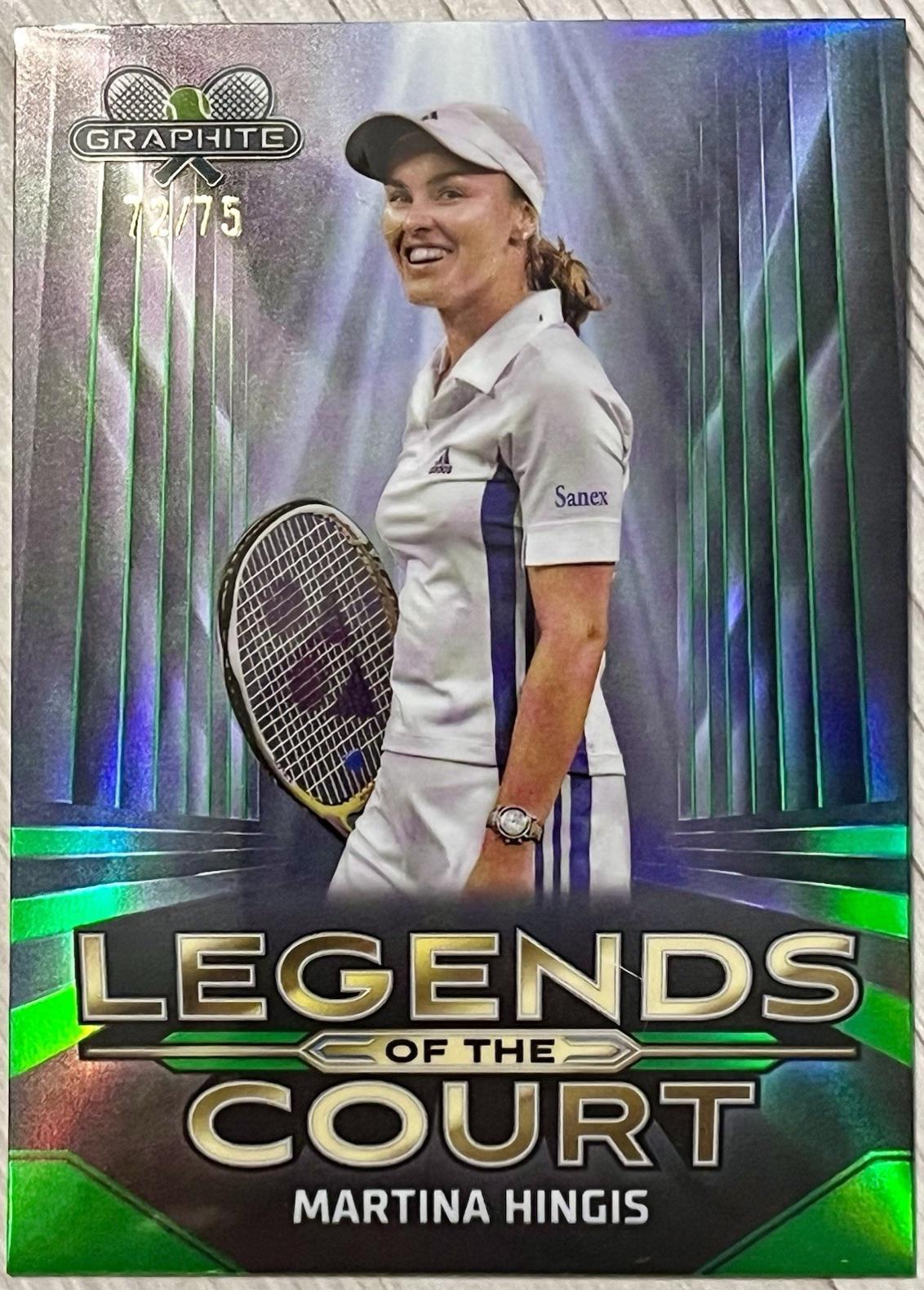 Martina Hingis [Green Refractor] #LOC-MH