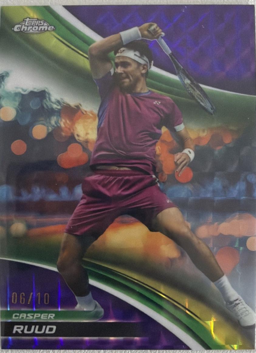 Casper Ruud [Purple Geometric Refractor] #9