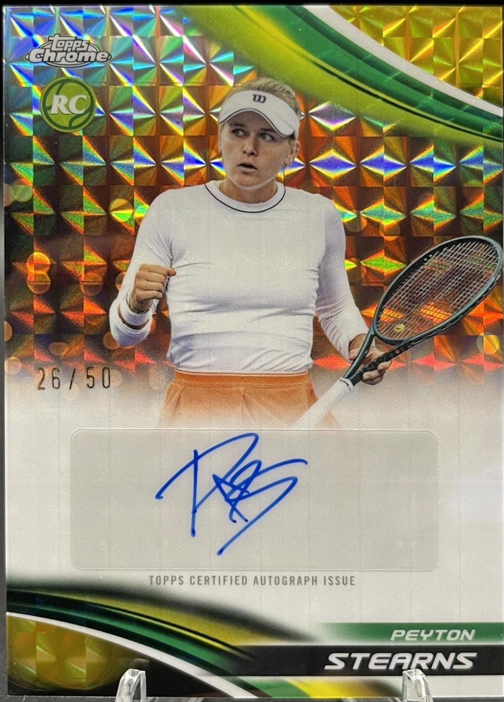 Peyton Stearns [Gold Geometric Refractor] #CA-PSS