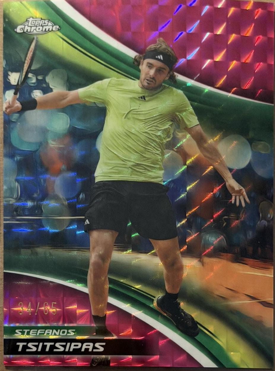 Stefanos Tsitsipas [Pink Geometric Refractor] #14