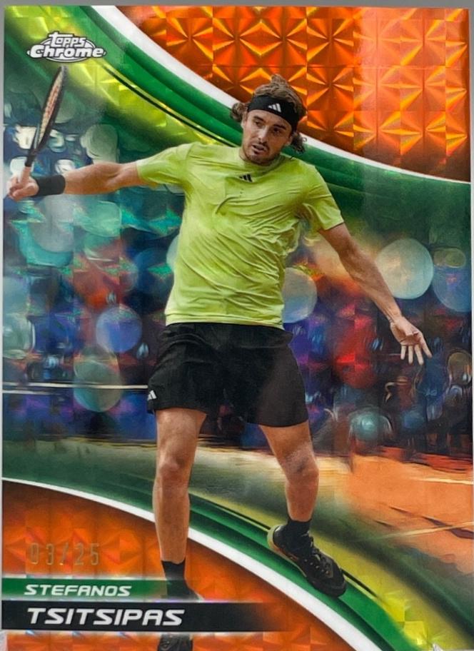 Stefanos Tsitsipas [Orange Geometric Refractor] #14