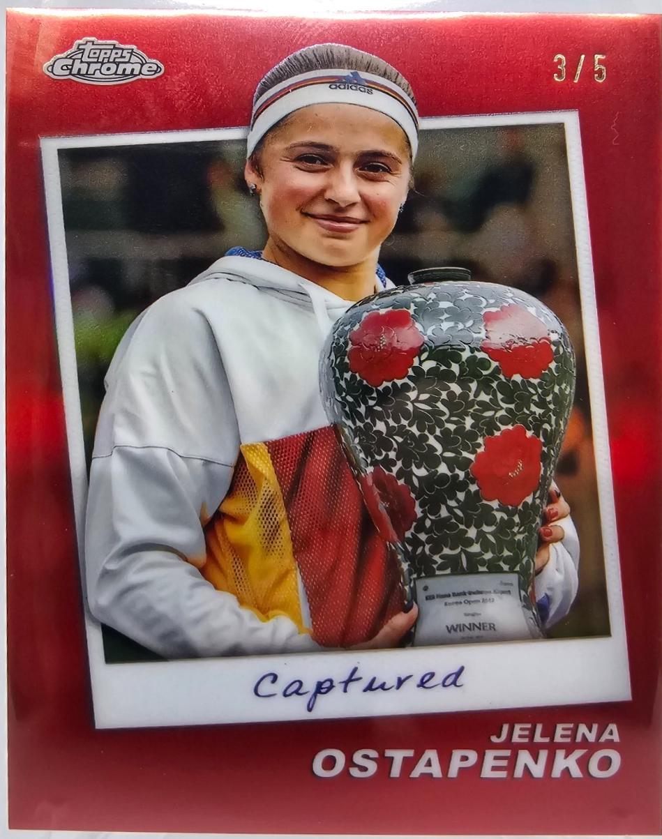 Jelena Ostapenko [Red Refractor] #CTD-JO