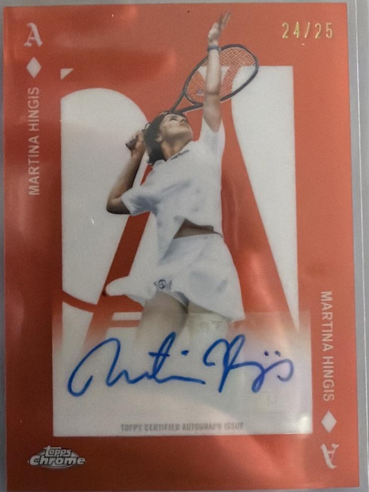 Martina Hingis [Orange Refractor] #AA-MH