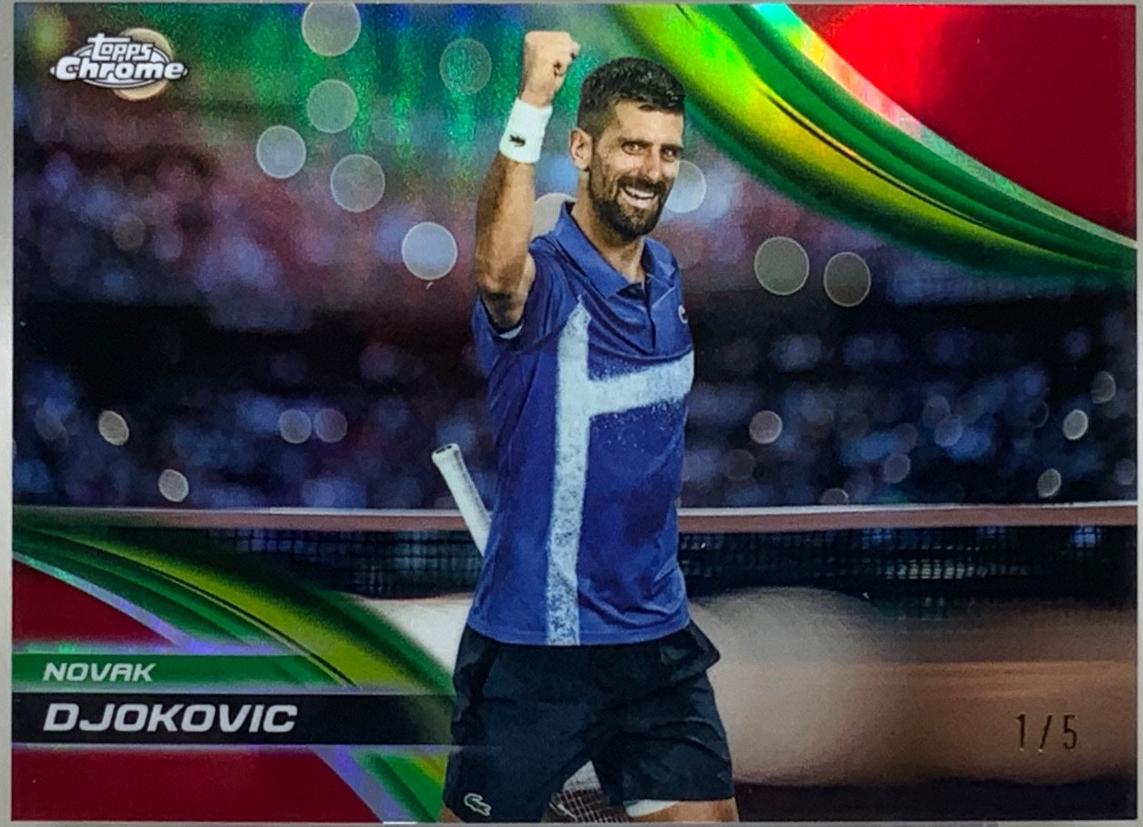 Novak Djokovic [Red Refractor] #100
