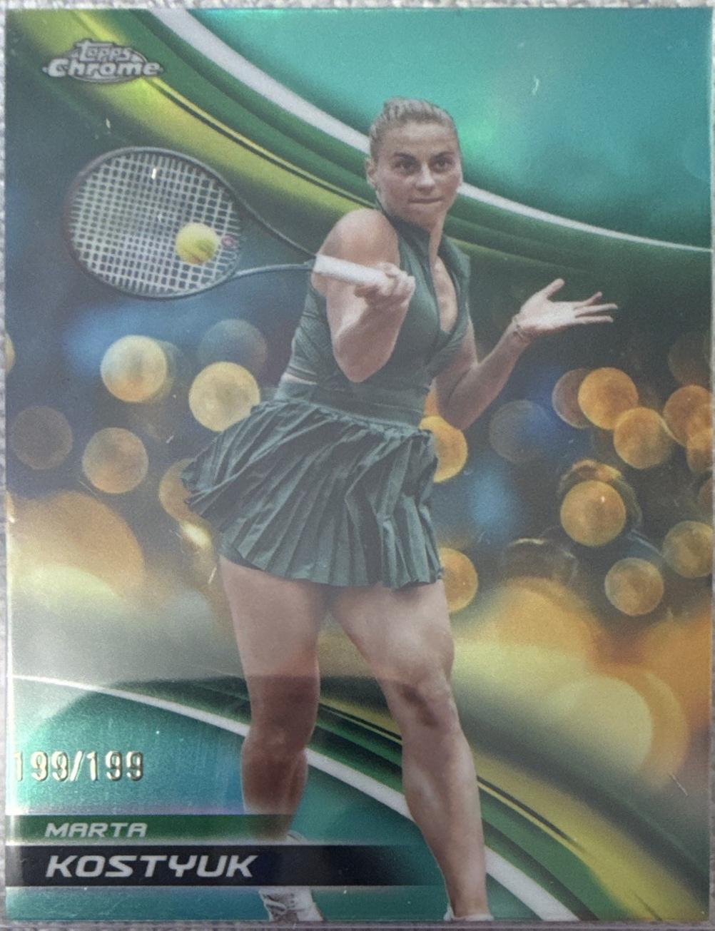 Marta Kostyuk [Aqua Refractor] #29