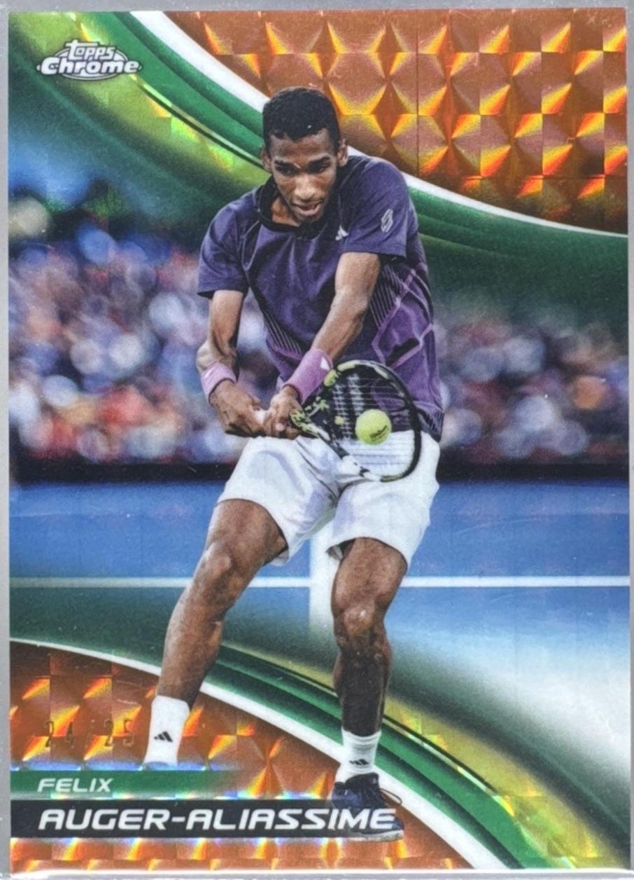 Felix Auger-Aliassime [Orange Geometric Refractor] #30