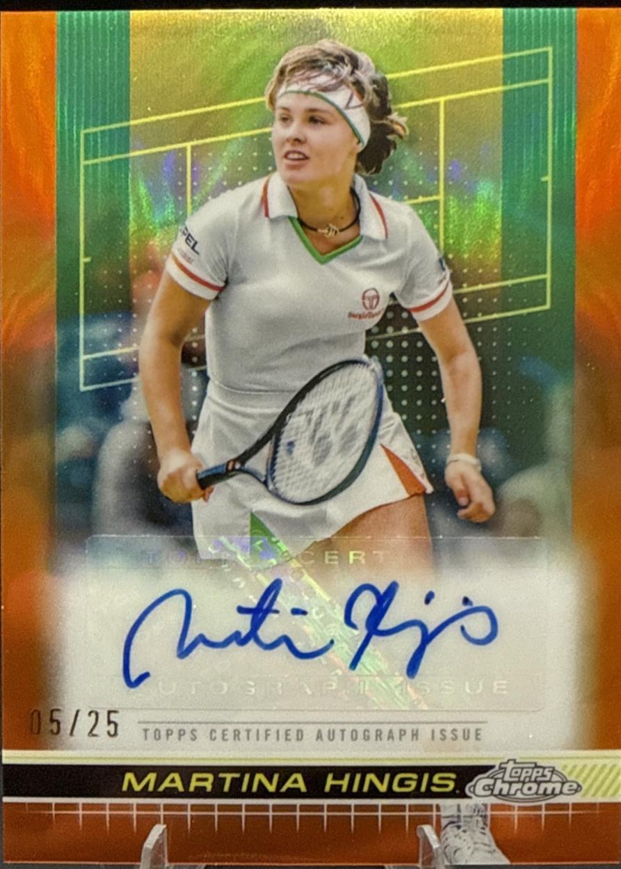 Martina Hingis [Orange Refractor] #TCA-MHS