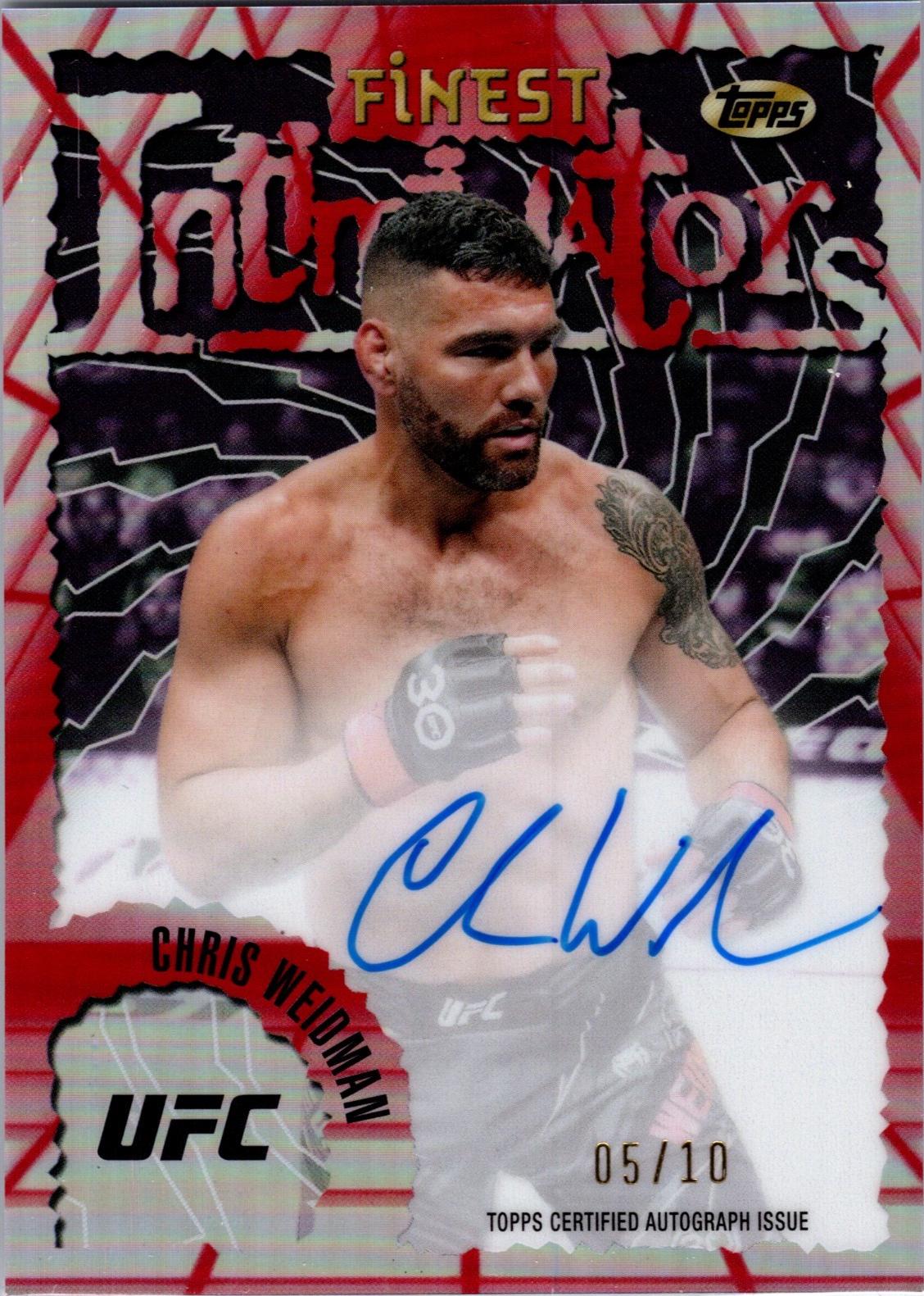 Chris Weidman [Red Black Vapor Refractor] #IA-CWN