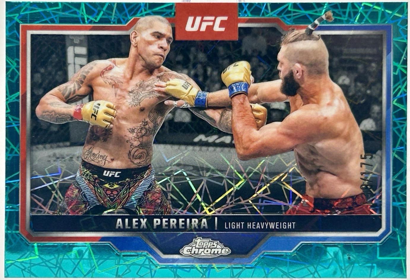Alex Pereira [Teal Lazer Refractor] #2