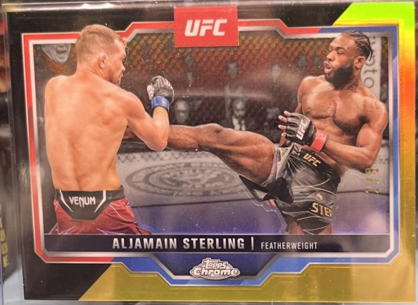 Aljamain Sterling [Black Gold Refractor] #64