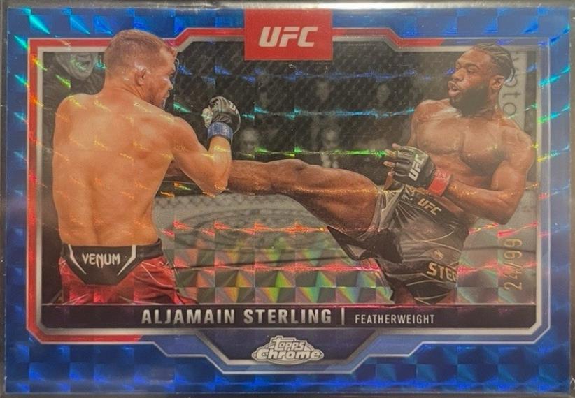Aljamain Sterling [Blue Geometric Refractor] #64