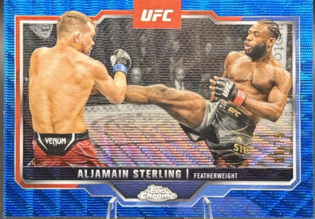 Aljamain Sterling [Blue Wave Refractor] #64