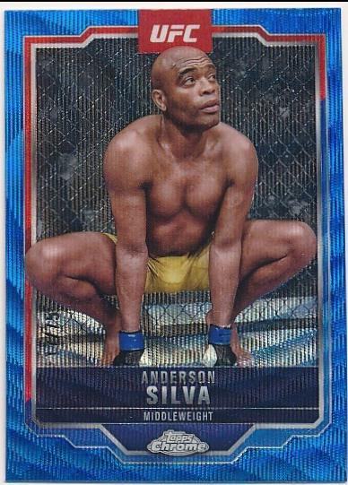Anderson Silva [Blue Wave Refractor] #44