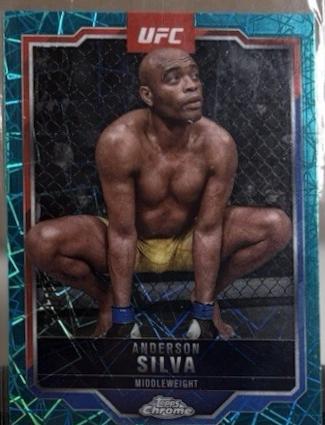 Anderson Silva [Teal Lazer Refractor] #44