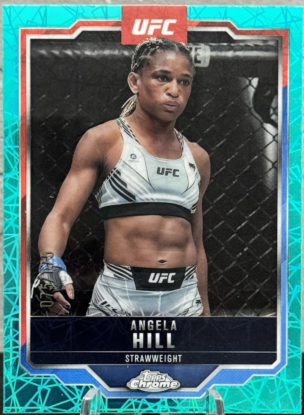 Angela Hill [Teal Lazer Refractor] #124