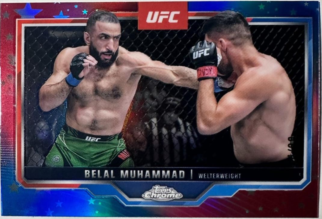 Belal Muhammad [Red White Blue Refractor] #126