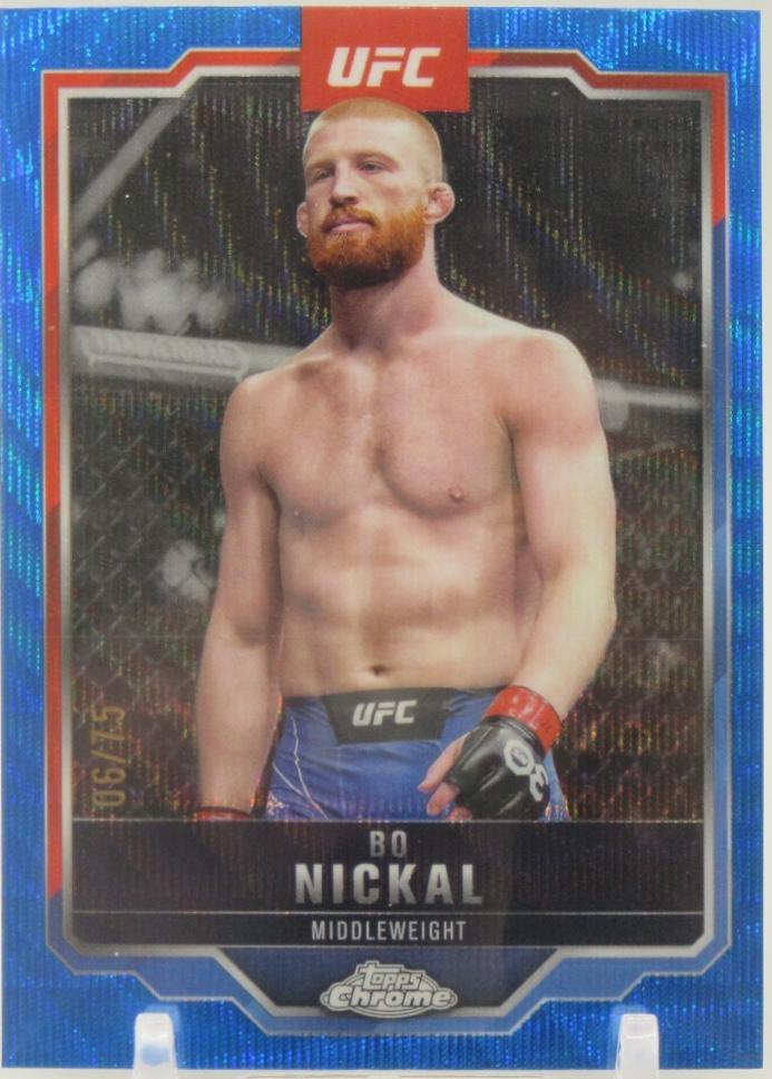 Bo Nickal [Blue Wave Refractor] #76