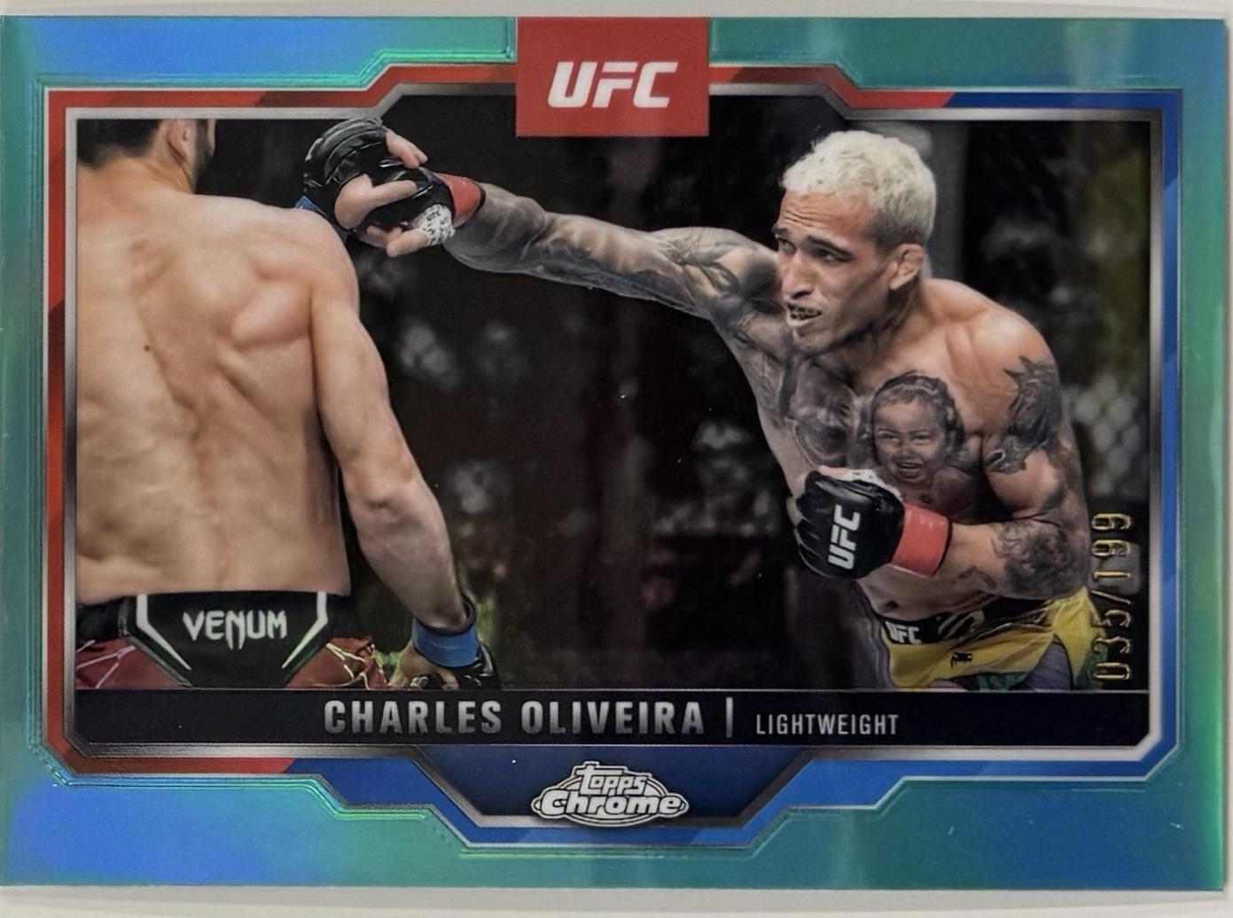Charles Oliveira [Aqua Refractor] #54